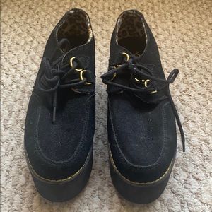 YRU Black / Cheetah Creeper Size 8